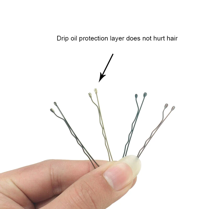 Золотые Заколки Для Волос Женщин U-образные Модные Аксессуары Упаковка Из 50 Шт.