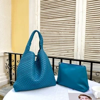 large capacity woven beach straw bag luxury design women tote 2022 summer purse and handbag female casual shopping shoulder bags