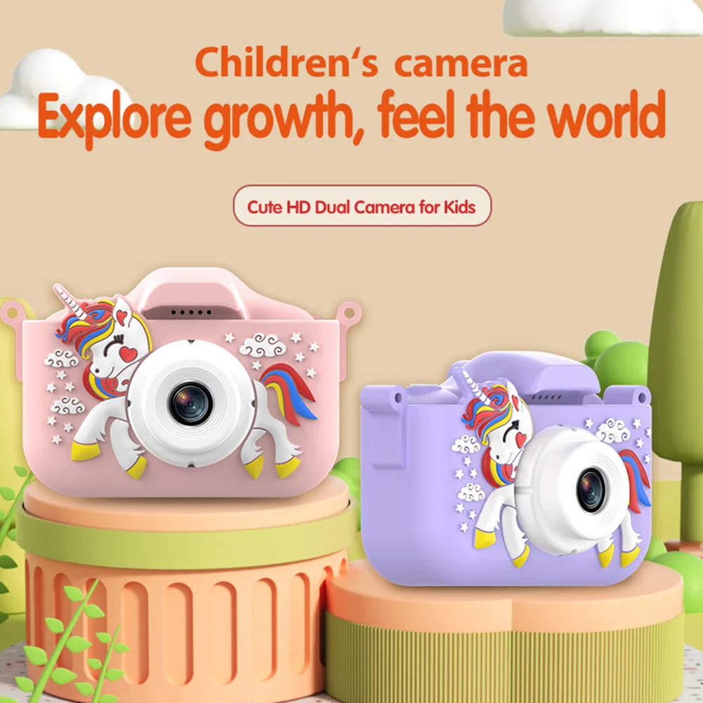 

Mini Camera Kids 1080P HD 2.0 Inch Screen Digital Camera for Kids Educational Toy Children's Camera Toys Camera with 32GB Card