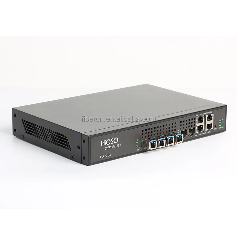 Оптический терминал HiOSO GPON OLT mini с 4 портами PON, модулями HA7304C 2 SFP и 2 SFP+ для оптоволоконного подключения (art.: 3920dbfb47e28) - 3920dbfb47e28