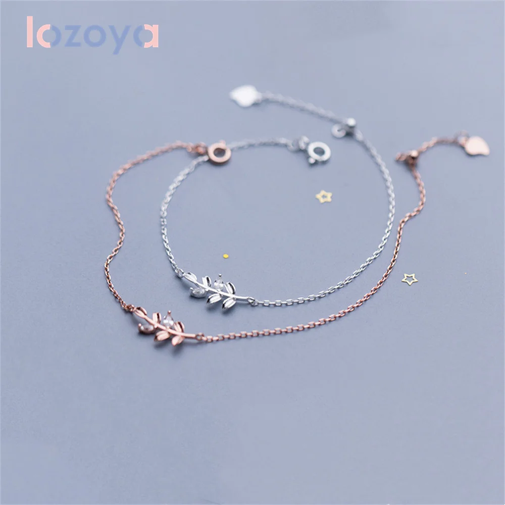 

Женский браслет из серебра 925 пробы, с лесной веткой