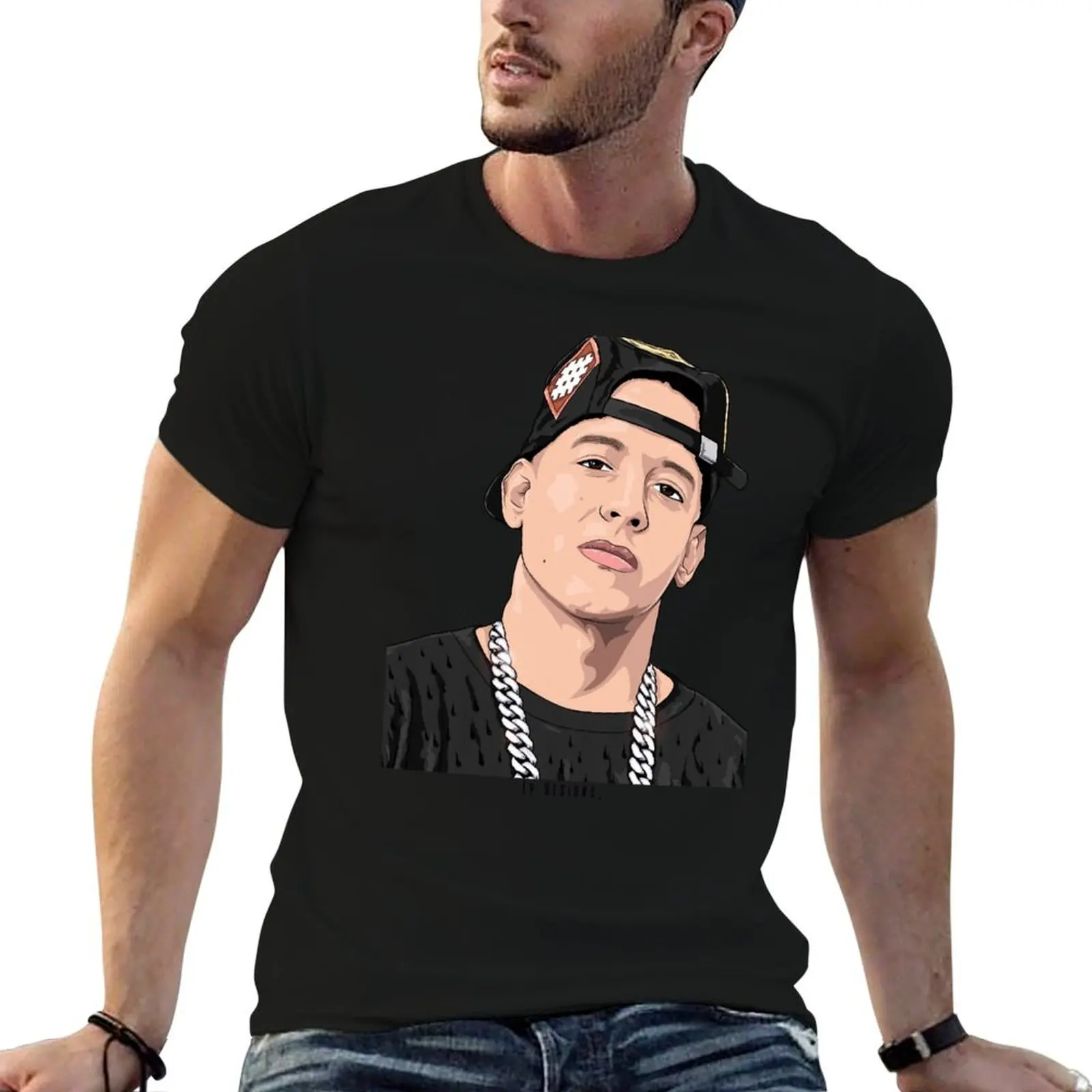 Футболка Daddy Yankee хлопковые футболки с рисунком корейская модная рубашка на заказ