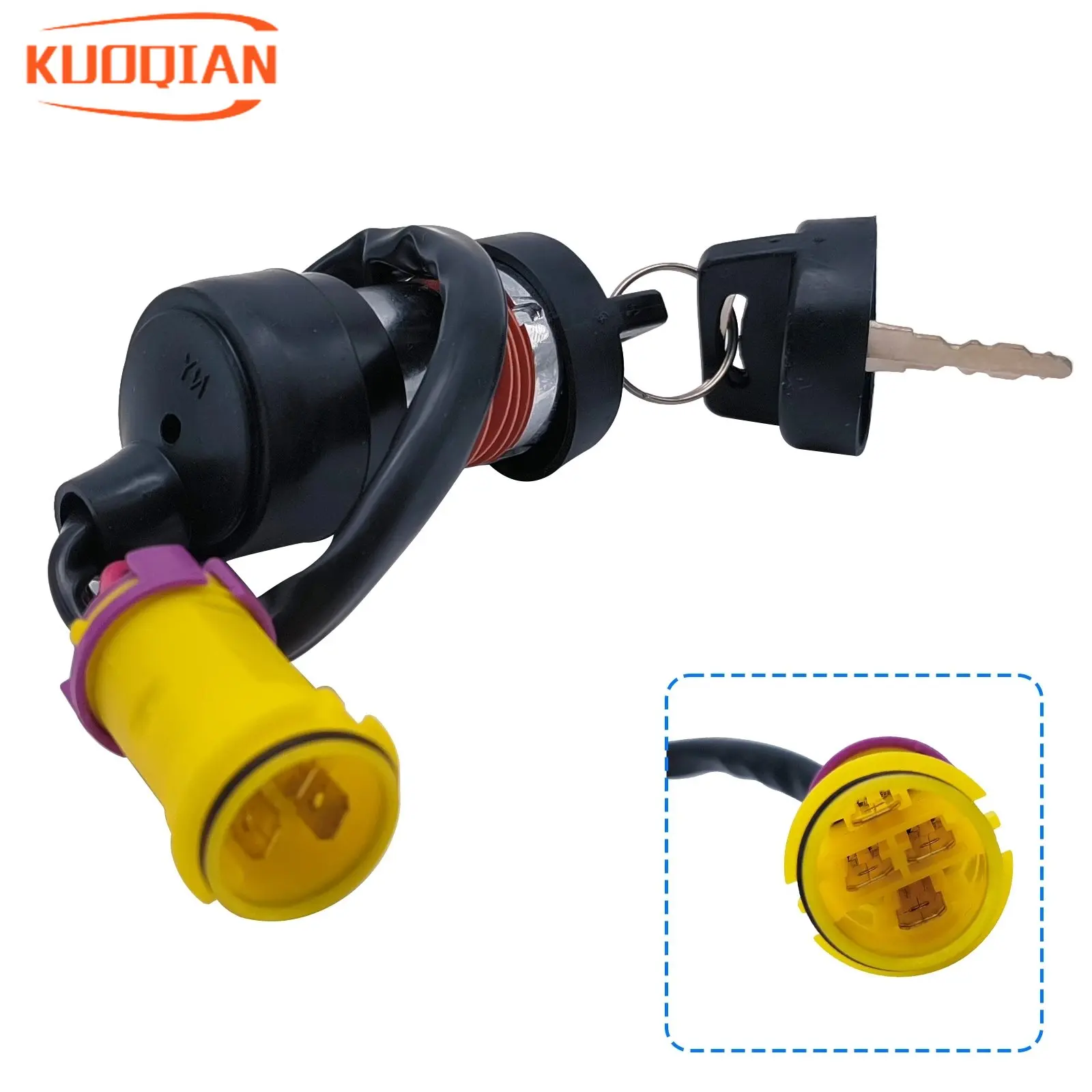 

Buyang 300CC ATV Quad D300 G300 waterproof Ignition Key Switch 5.3.01.0013 5.3.01.0012