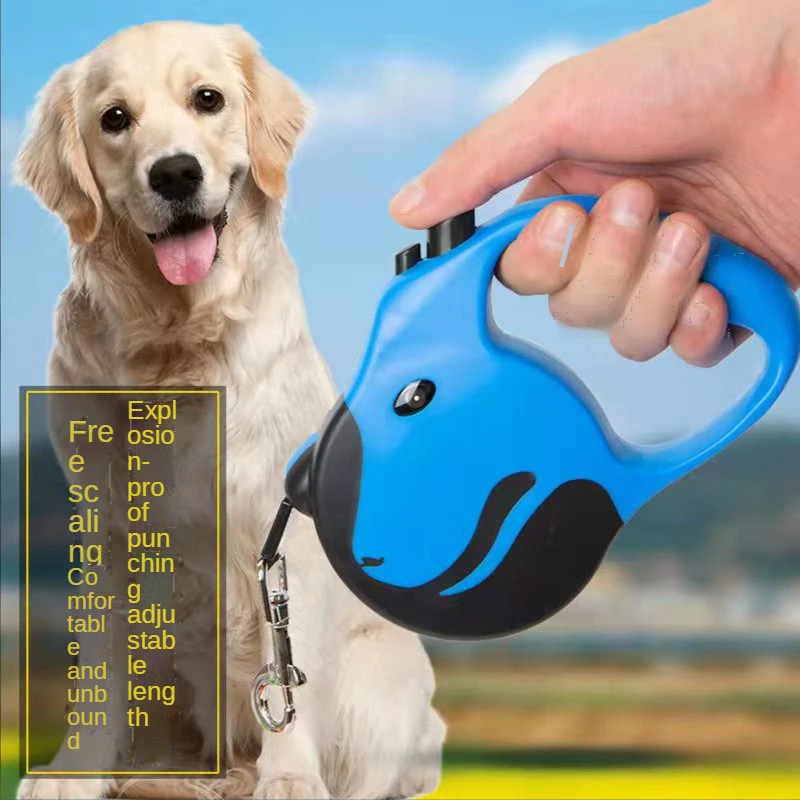 

2022 New Pet Automatic Retractable Leash Automatic Retractor Flat Rope Leash Dog Chain Cat Chain