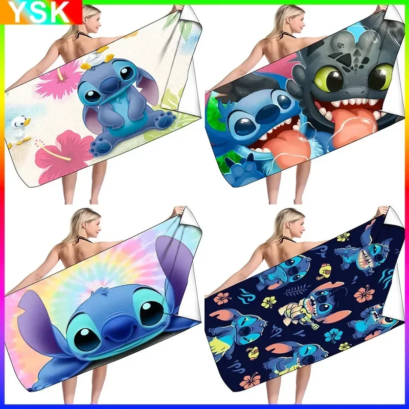 Голубое банное полотенце для плавания с вышивкой купания абсорбирующее