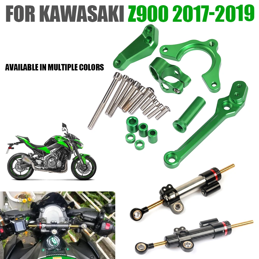 

For KAWASAKI Z900 Z-900 2017 2018 2019 Motorcycle Accessories Stabilize Steering Damper Control Mounting Bracket Kit Support
