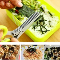 c2 multifunctional scissors muti layers stainless steel knives multi layers kitchen scallion cutter herb laver spices cook tool