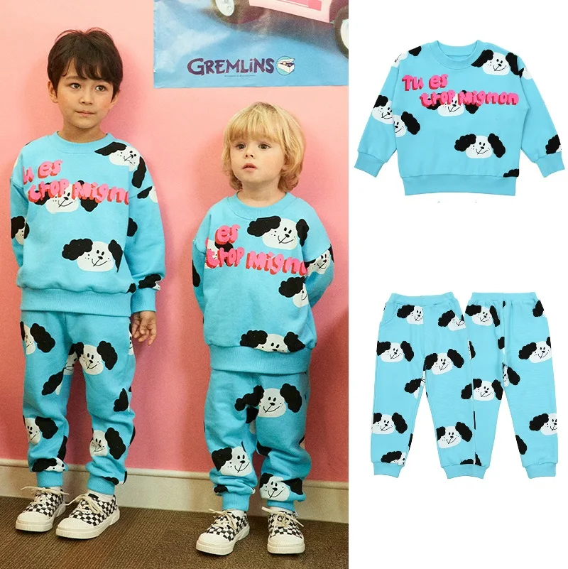 

Baby Comfortable Suit Sweatshirt Printed Cotton Children's Sweatshirt Casual Sports Pants Children's Clothing 2022 Spring New