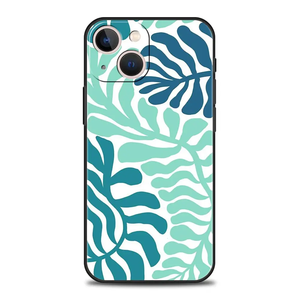 Чехол для телефона с абстрактным цветочным рынком iPhone 16 13 15 14 12 11 Pro MAX XR X SE XS 7 8 Plus