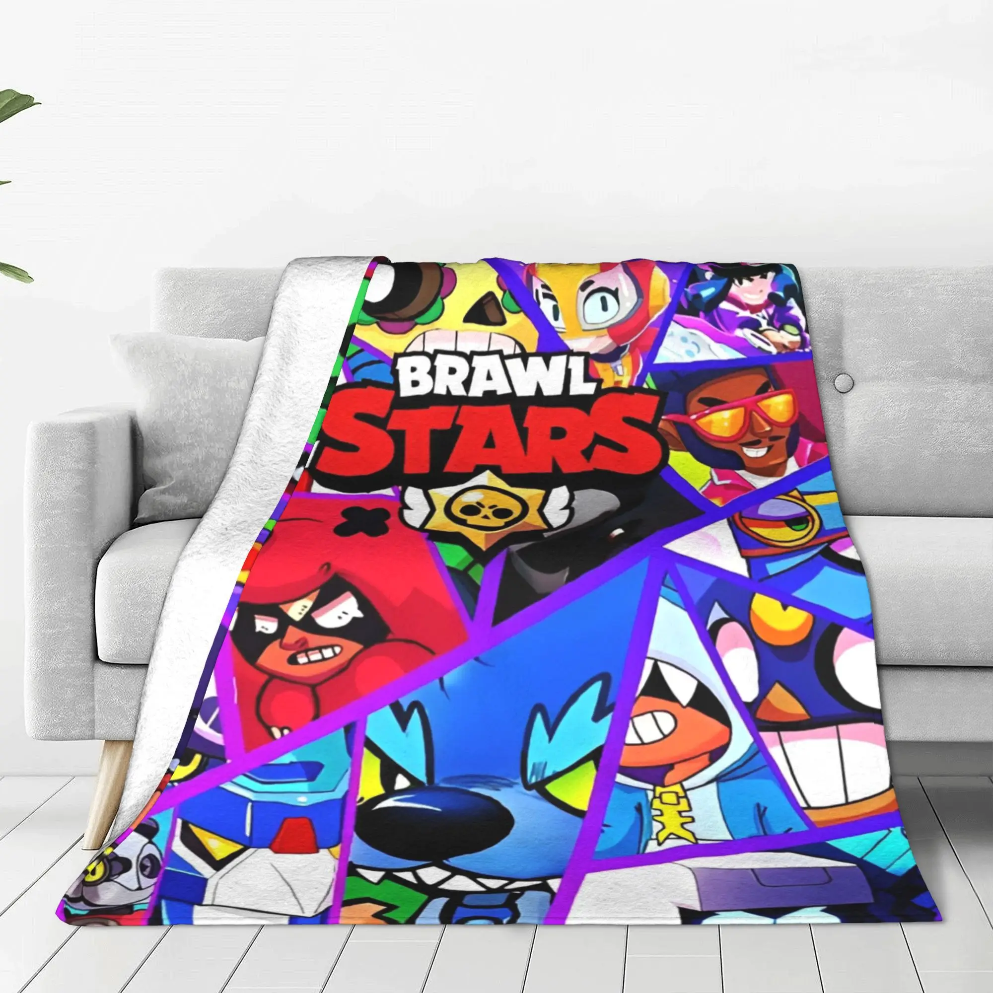 Шерстяные одеяла Brawll Emz Spike Squeak забавное одеяло с героями мультфильмов для дома