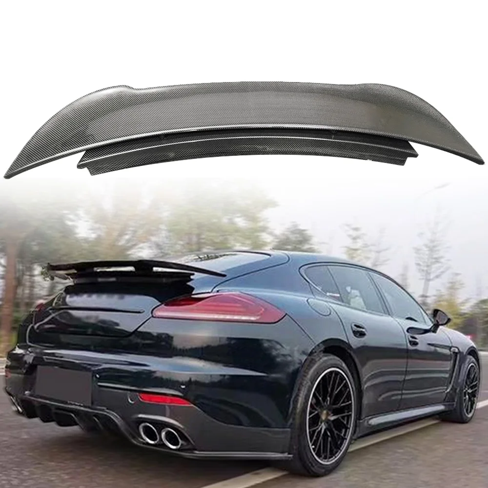 

Задний спойлер для Porsche Panamera 970,2 2014-2016 из настоящего углеродного волокна крышка багажника крыша крыши хвостовой откидной сплиттер губа утюж...