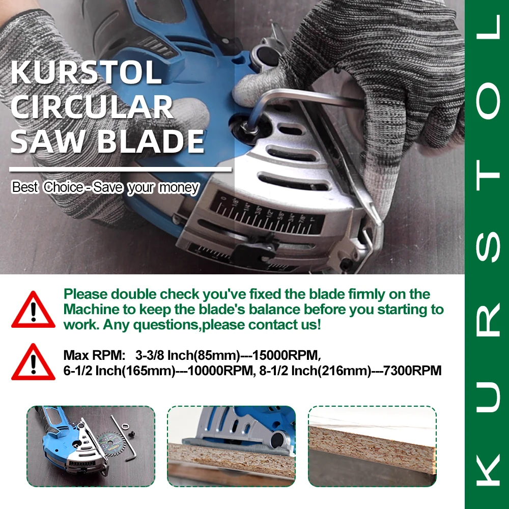 Твердосплавный режущий диск KURSTOL для деревообработки