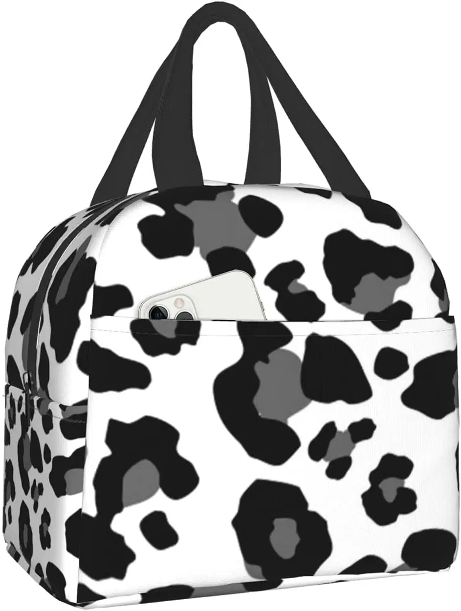 

Сумки для ланча с коровьим принтом, сумка-тоут, Ланч-бокс, водонепроницаемая Термосумка-холодильник, ланч органайзер для работы, пикника, пл...