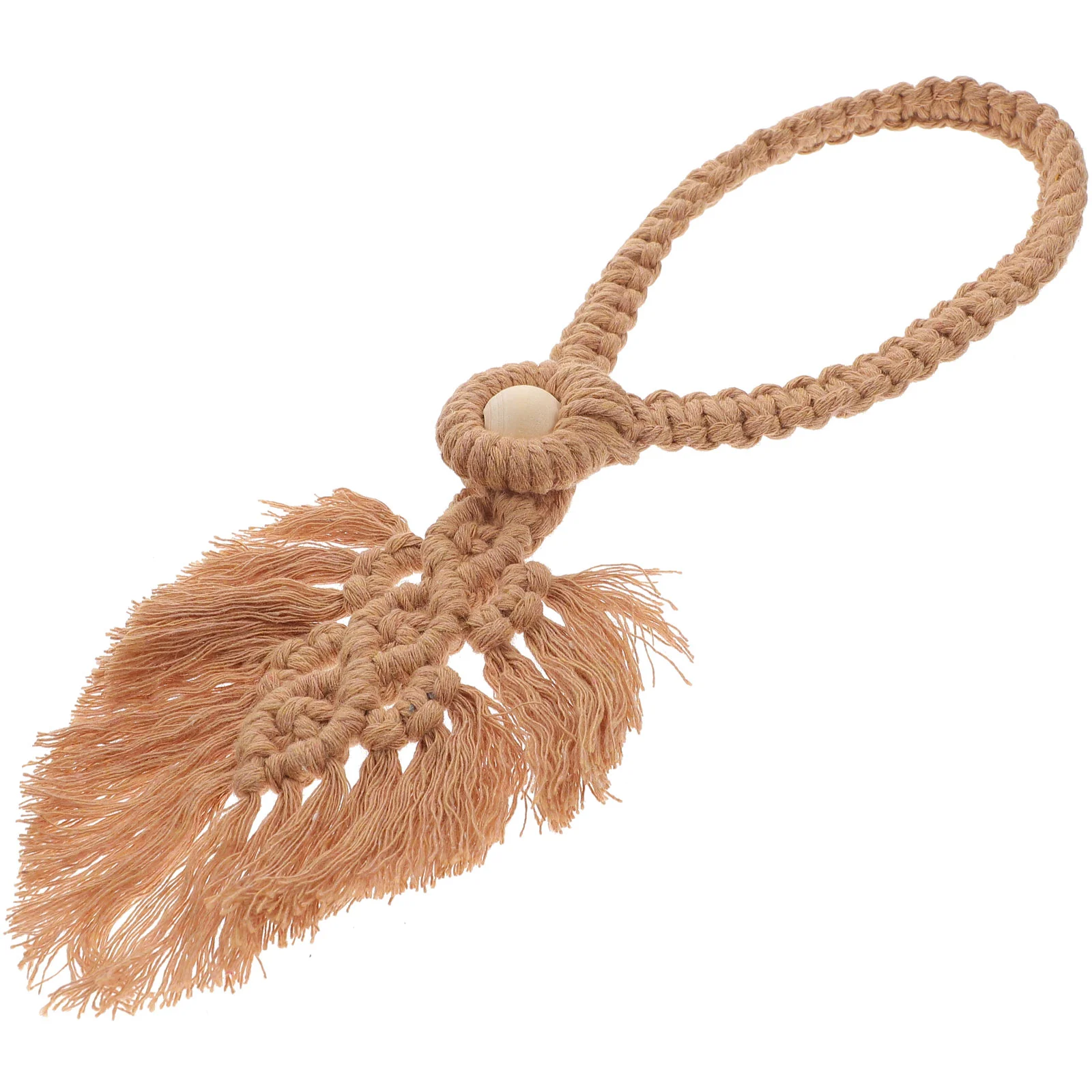 

Curtain Holdback Tiebacks Tie Buckle Cotton Rope Decorative Backs Drapes Braided Leaf Window Holder Drapery Farmhouse Shaped