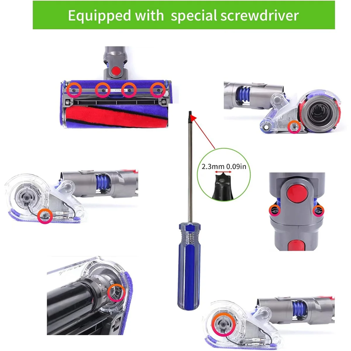 Сменная кнопка переключателя триггера для пылесоса V10 V11 SV12 SV14 ABS красная запасные