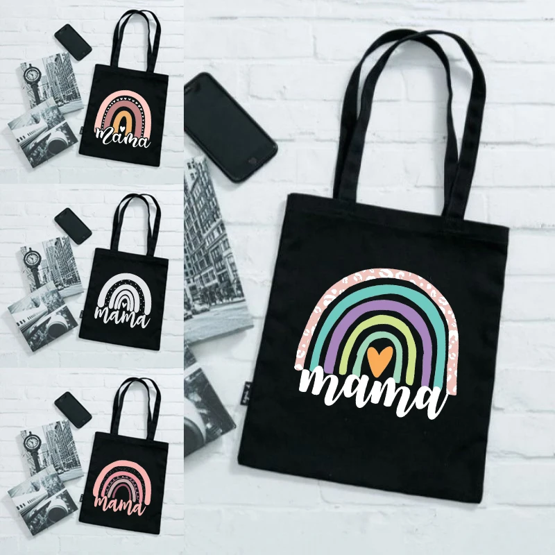

Сумка для покупок, сумки-тоуты, радужная мама, Женская холщовая продуктовая сумка, бесплатная доставка, брендовые дизайнерские сумки через ...