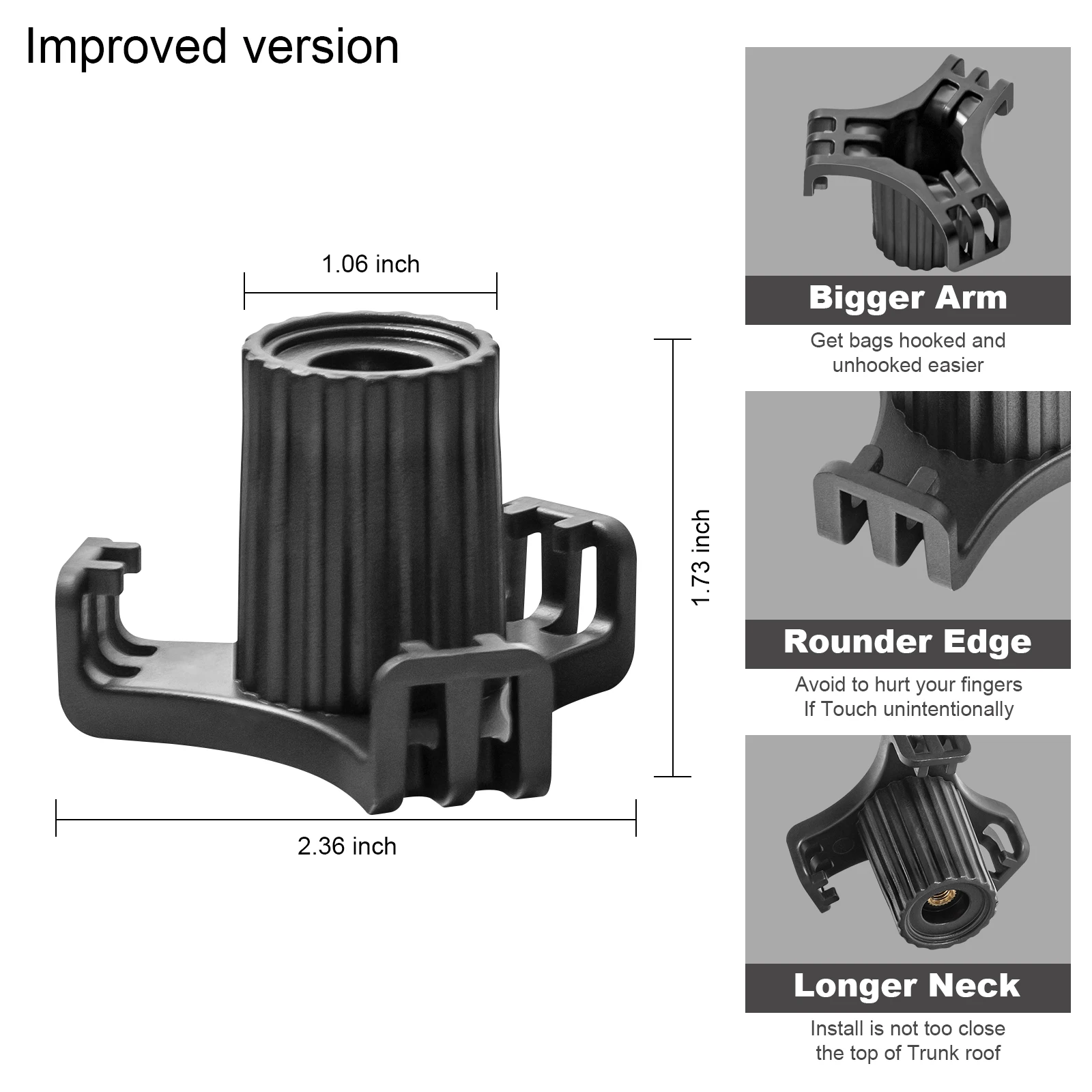 Фото Задний крючок для багажника, крючки для продуктовой сумки в багажнике для Tesla Model 3 2017-2024 гг., аксессуары для багажника №2