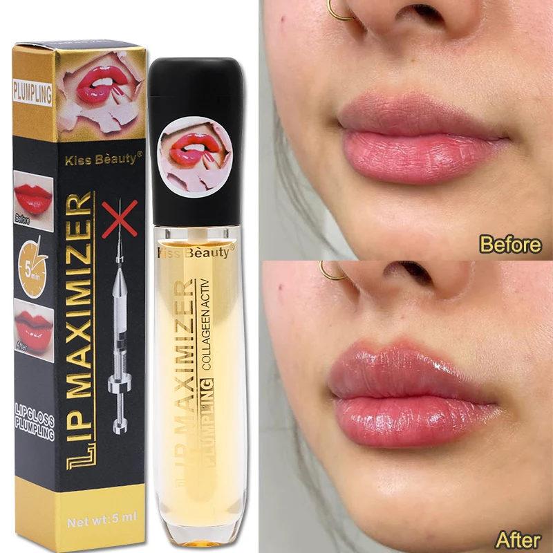

Lip Plumper Oil Transparent Long Lasting Moisturizer Repairing Lipgloss Reduce Fine Lines Instant Volumising Lips Care Cosmetics