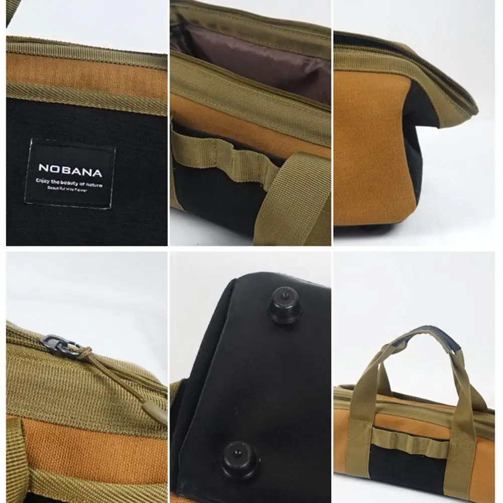 

Universal Multiple Purpose Outdoor Tent Peg Nails Bag Camping Tool Bag Lightweight Zipper Closure