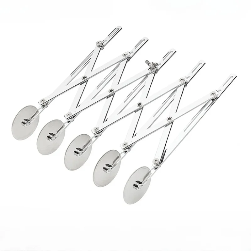 

Многофункциональный нож для пиццы из нержавеющей стали, многоколесный нож для глубокой жарки теста, нож для торта, нож для пиццы, кухонные и...