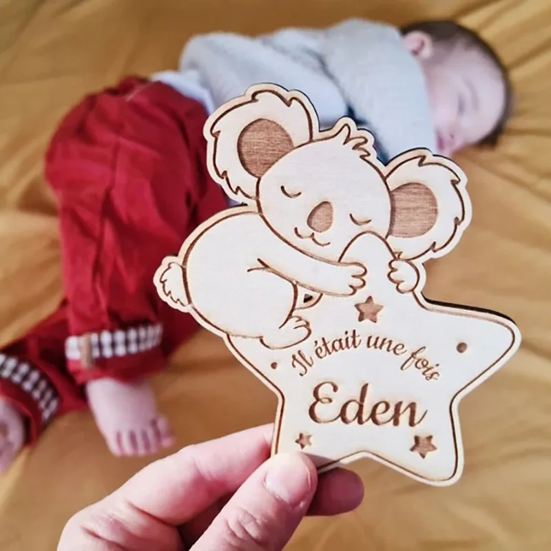 Деревянная открытка сувенир на день рождения подарок для ребенка объявление о