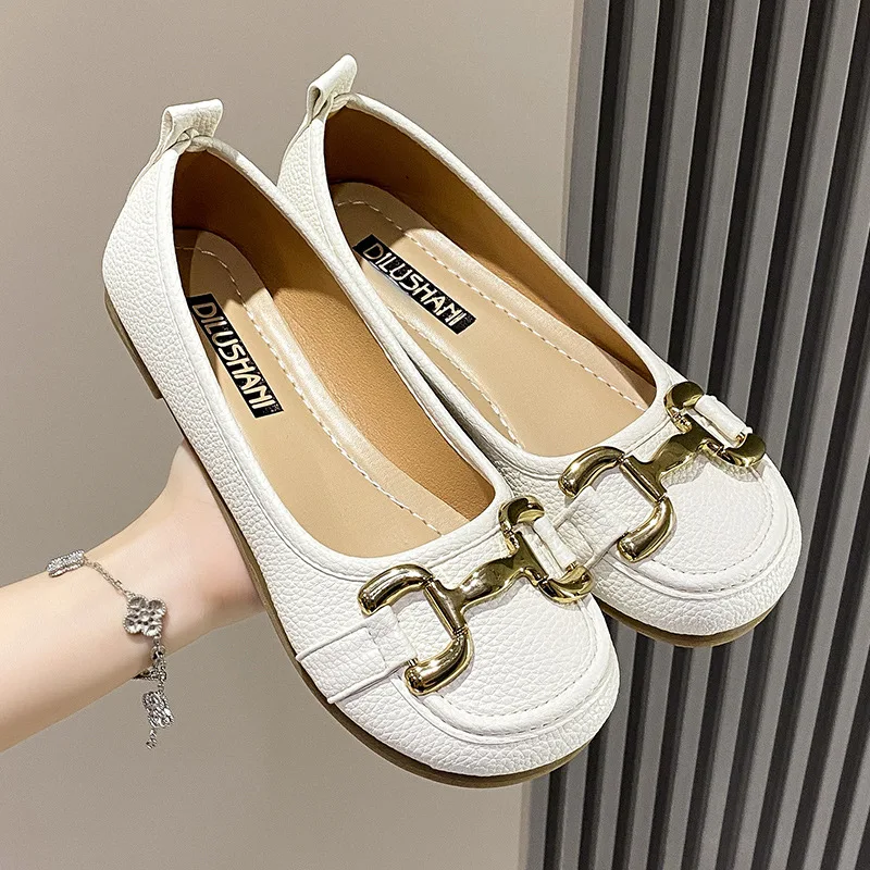 

Casual Shoes for Women Shallow Flats Ladies Loafers Comfortable Breathable Shoe Solid Color Round Toe 2023 Zapatos Para Mujeres