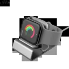 Изысканный алюминиевый силиконовый кронштейн зарядная док-станция зарядный держатель для Apple Watch подставка Серия 7SE6543238 42 40 44 мм