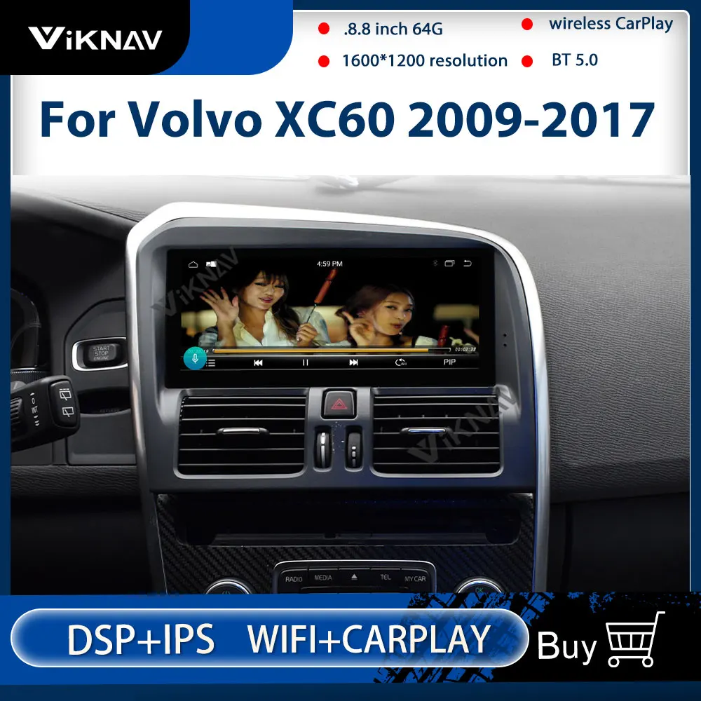 

Автомагнитола для Volvo XC60 8,8-2009, 2017 дюйма, с GPS-Навигатором