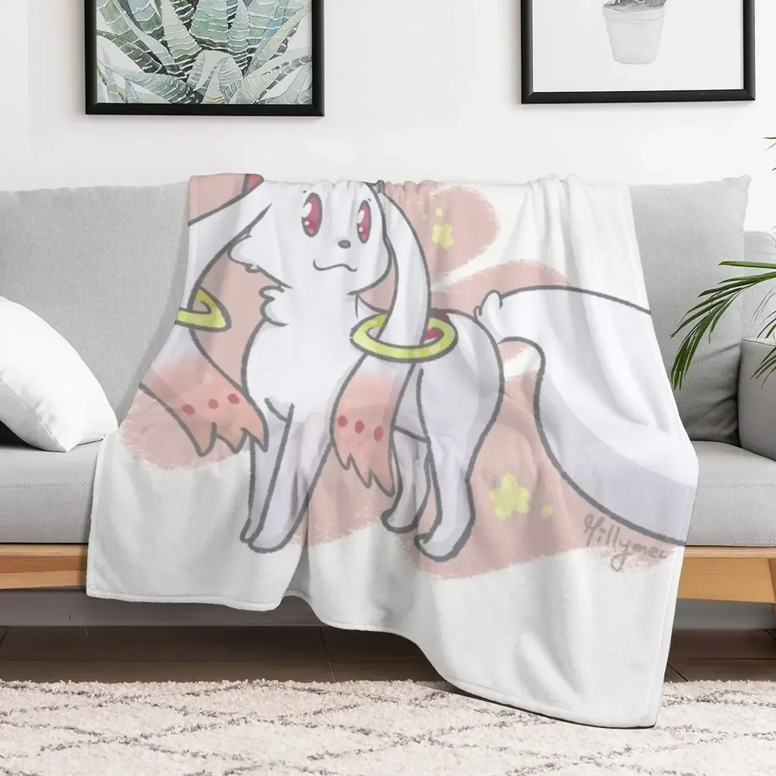 Плед Kyubey - Madoka Magica одеяла и пледы декоративные на Хэллоуин для дивана