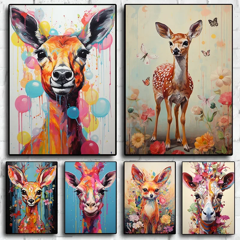 Винтажные абстрактные украшения klassistant животные лисы HD холщовые