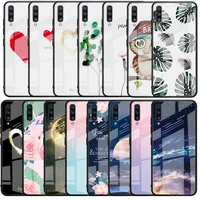 for samsung galaxy a30s a50s a80 a90 a20 a10 case starry sky pattern shockproof tempered glass phone cases for galaxy a7 2018