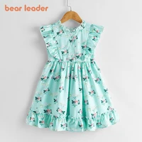 bear leader girls princess dresses new fashion baby girl summer sleeveless costumes kids ruffles sweet clothes fancy suits 1 5y