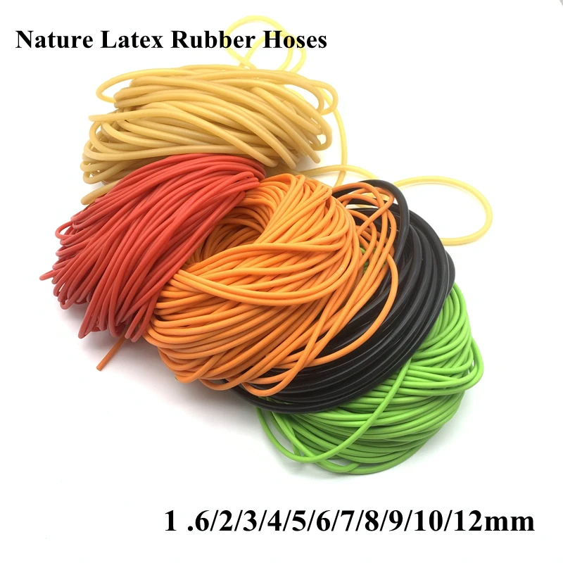 

Nature Latex Rubber Hoses 2 3 4 5 6 7 9 10 12 14 17 mm ID x OD High Resilient Elastic Surgical Medical Tube Slingshot Catapult