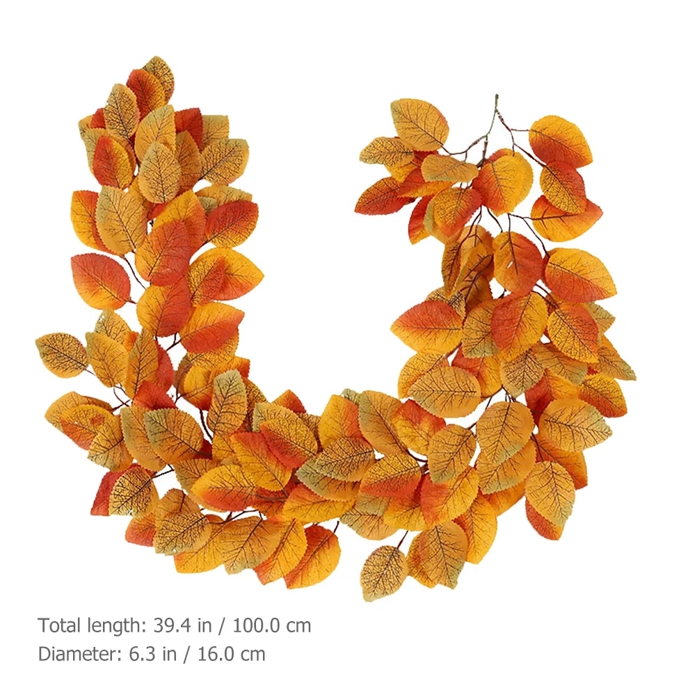 Гирлянда из искусственных листьев висящая лоза Рождество осень магнолия декор
