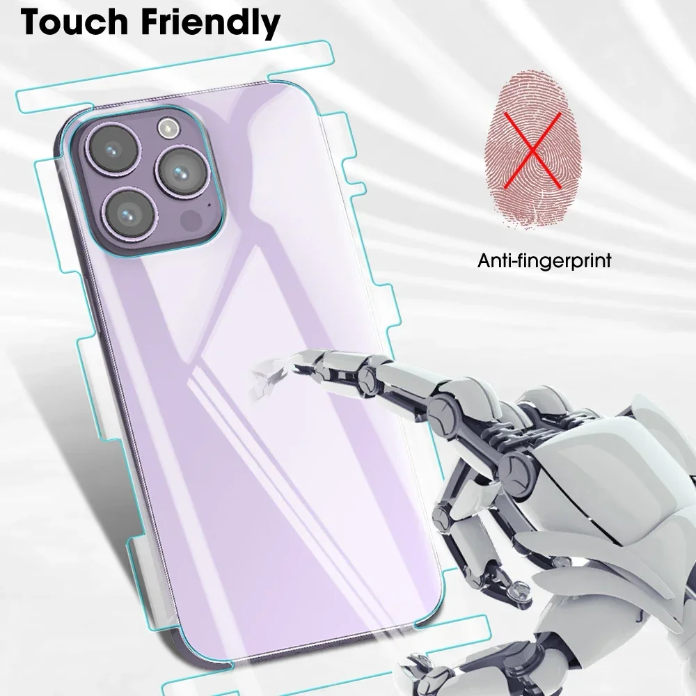 Гидрогелевая Рамка для IPhone 16 Pro Max Защитная пленка задней панели полное покрытие