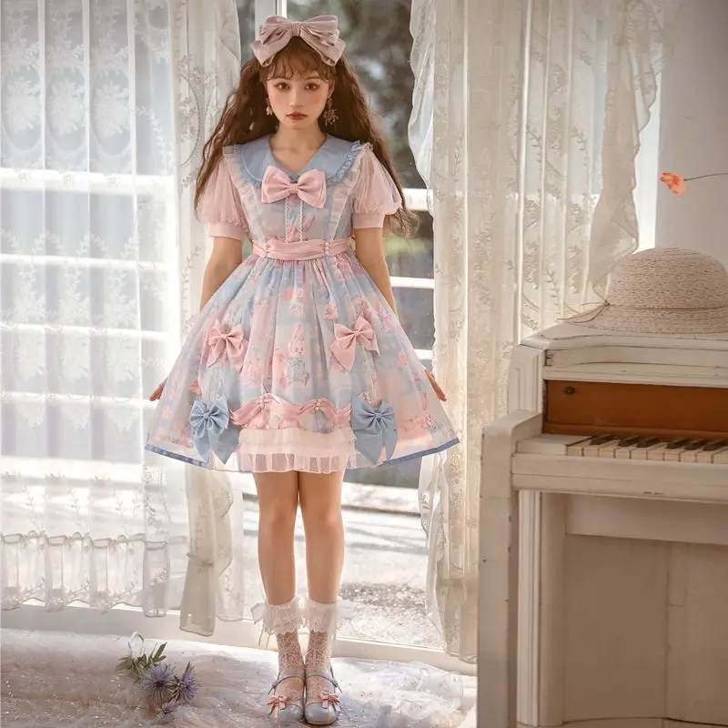 

300 catty очень большой женский сладкий Лолита цветок вишни конфеты бумажная милая девушка лук принцесса op платье