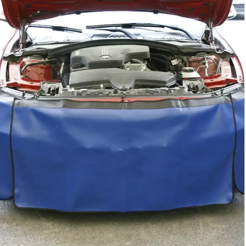 

NEW2023 3PCS Automotive Mechanic Magnetic Leather Fender Cover Protector Gripper Mat Pad With Hooks For Repair Auto
