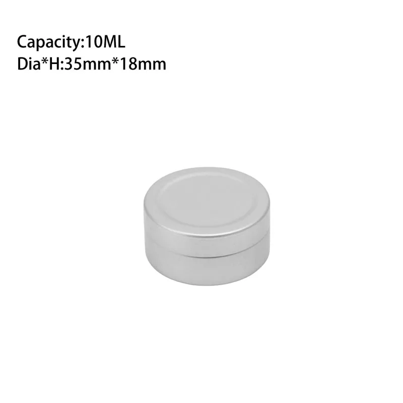 

R9CD 30ml Aluminium Empty Cosmetic Pot Jar Tin Container Silver Screw Lid Box