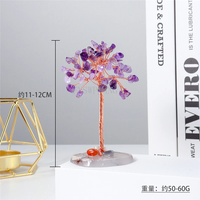 3 шт. натуральный кристалл дерево ручной работы гравий агатовое дно в горшке