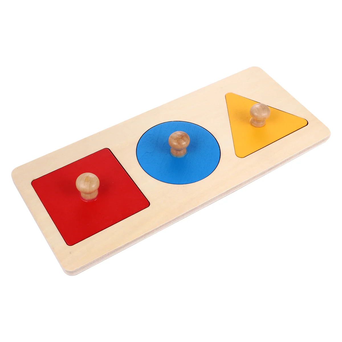 

Puzzle Geometry Toy Wooden Shape Kids Puzzlesmontessori Geometric Toys Knob Board Sorter Math Shapes First Blocks Educational