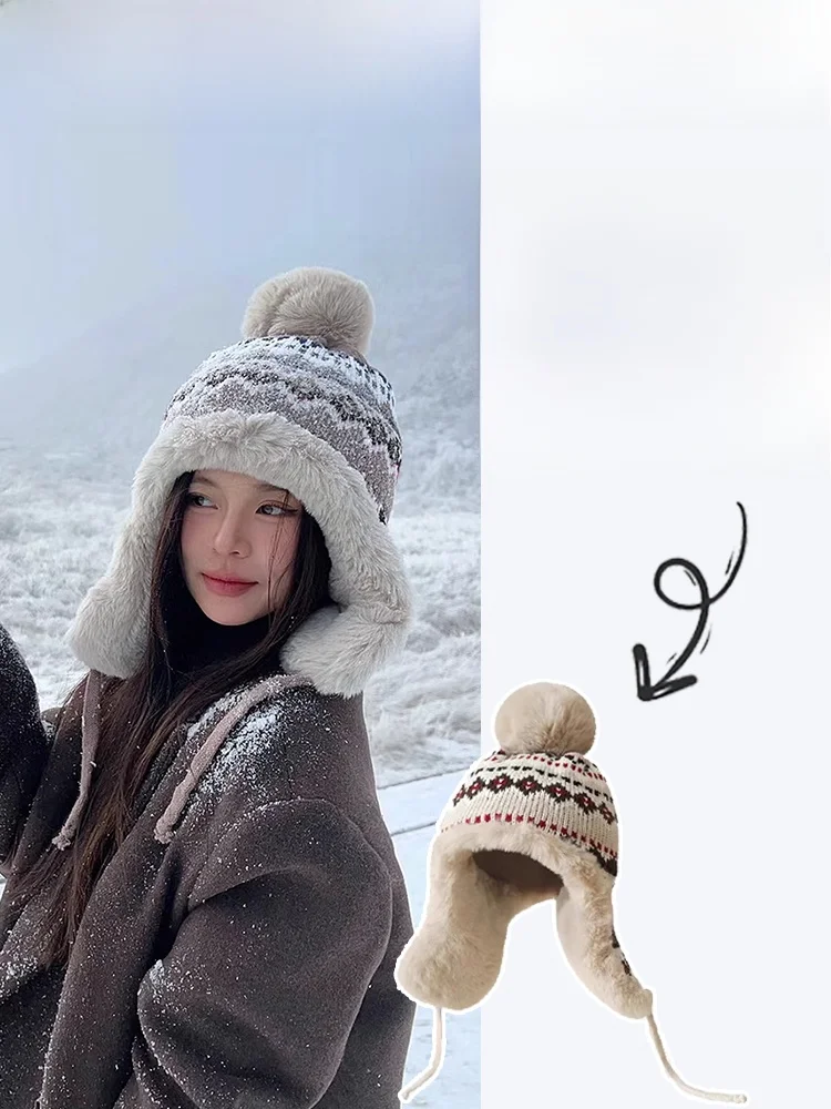 McLelland Корейские вязаные наушники для верховой езды морозостойкие женская зимняя