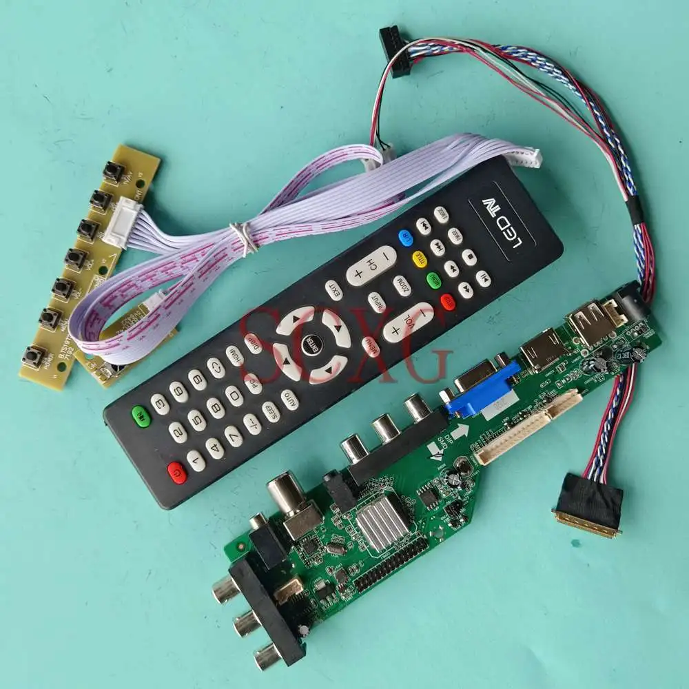 

Fit LP156WH4-TLQ1 40 Pin LVDS HDMI-совместимый VGA AV USB цифровой сигнал DVB 1366 768 экран 15,6 "комплект платы управления ЖК-драйвером