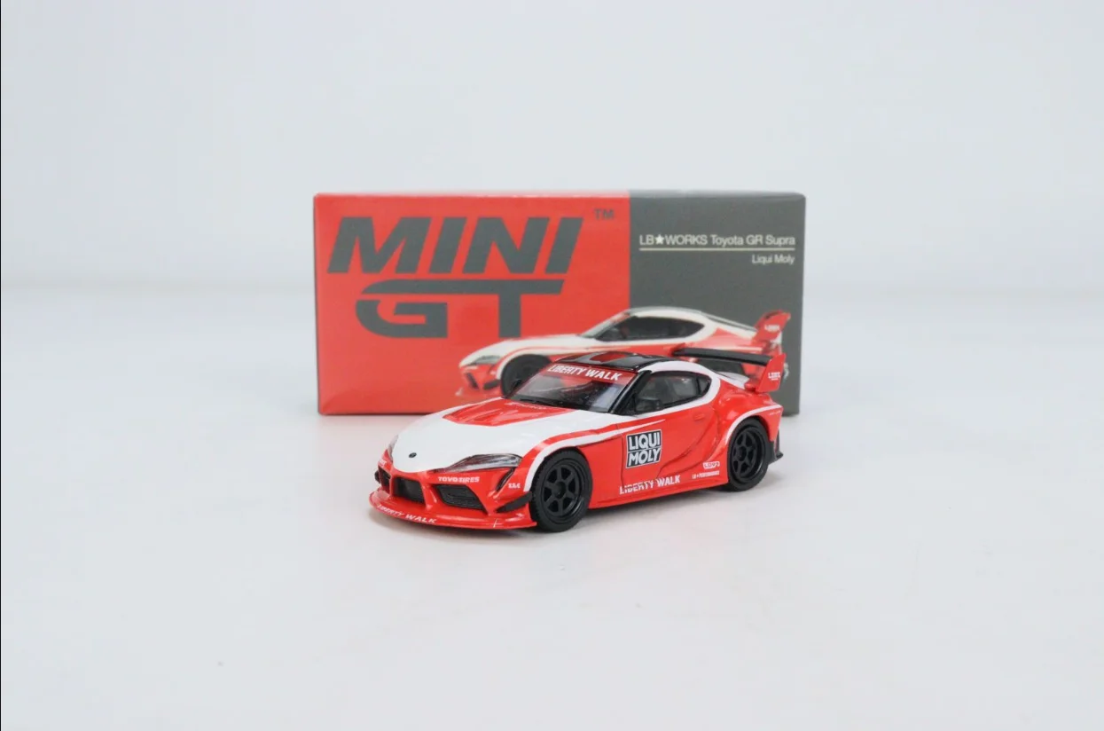

MINI GT 1:64 LB WORKS Toyota Toyota GR Supra Liqui Moly Car Model Collection Ornament Gift