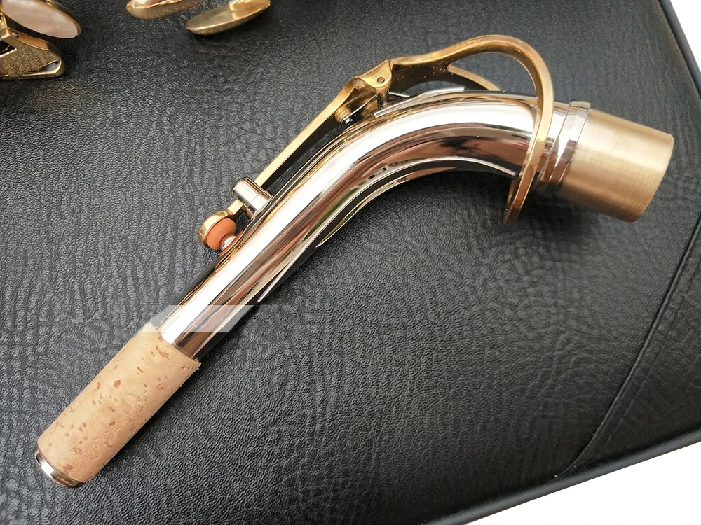 Саксофон Jupiter JAS 1100SG Alto Eb Tune латунный никелевый посеребренный корпус золотой лак