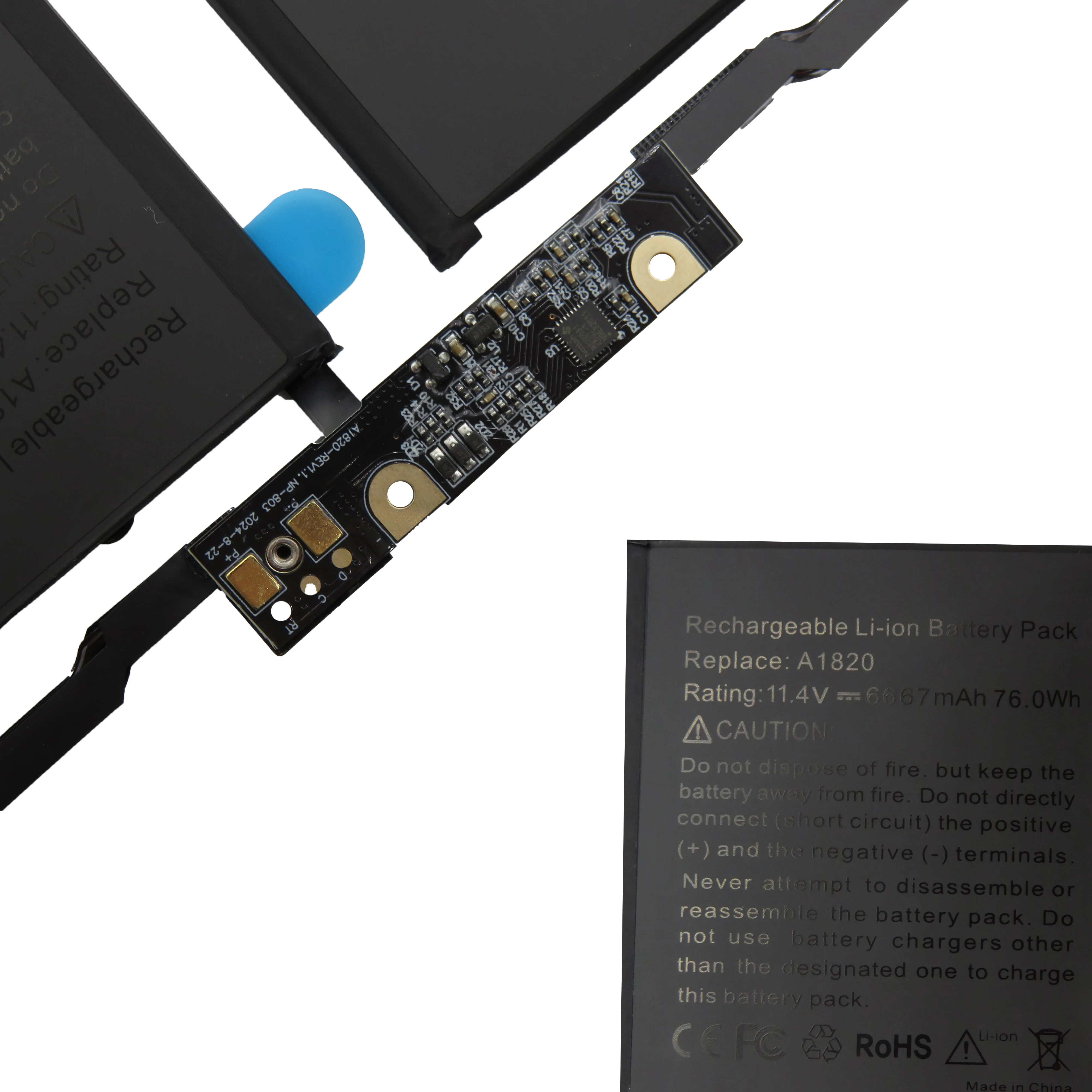 Фото Аккумулятор для ноутбука APPLE A1820 MACBOOK PRO 15 дюймов A1707 2016 2017 год 11,4 В 6667 мАч 76 Втч №4