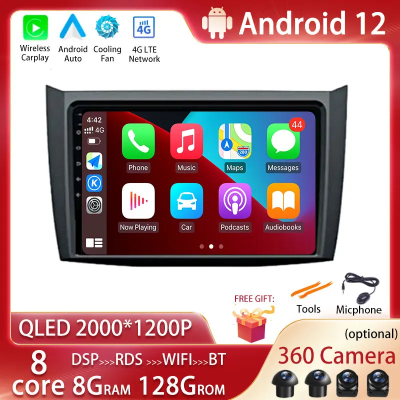 

Android 12 для Lifan 620EV 650EV 2015 - 2019 автомобильное радио, мультимедийный видеоплеер, навигация для Carplay GPS No 2Din 2 Din DVD