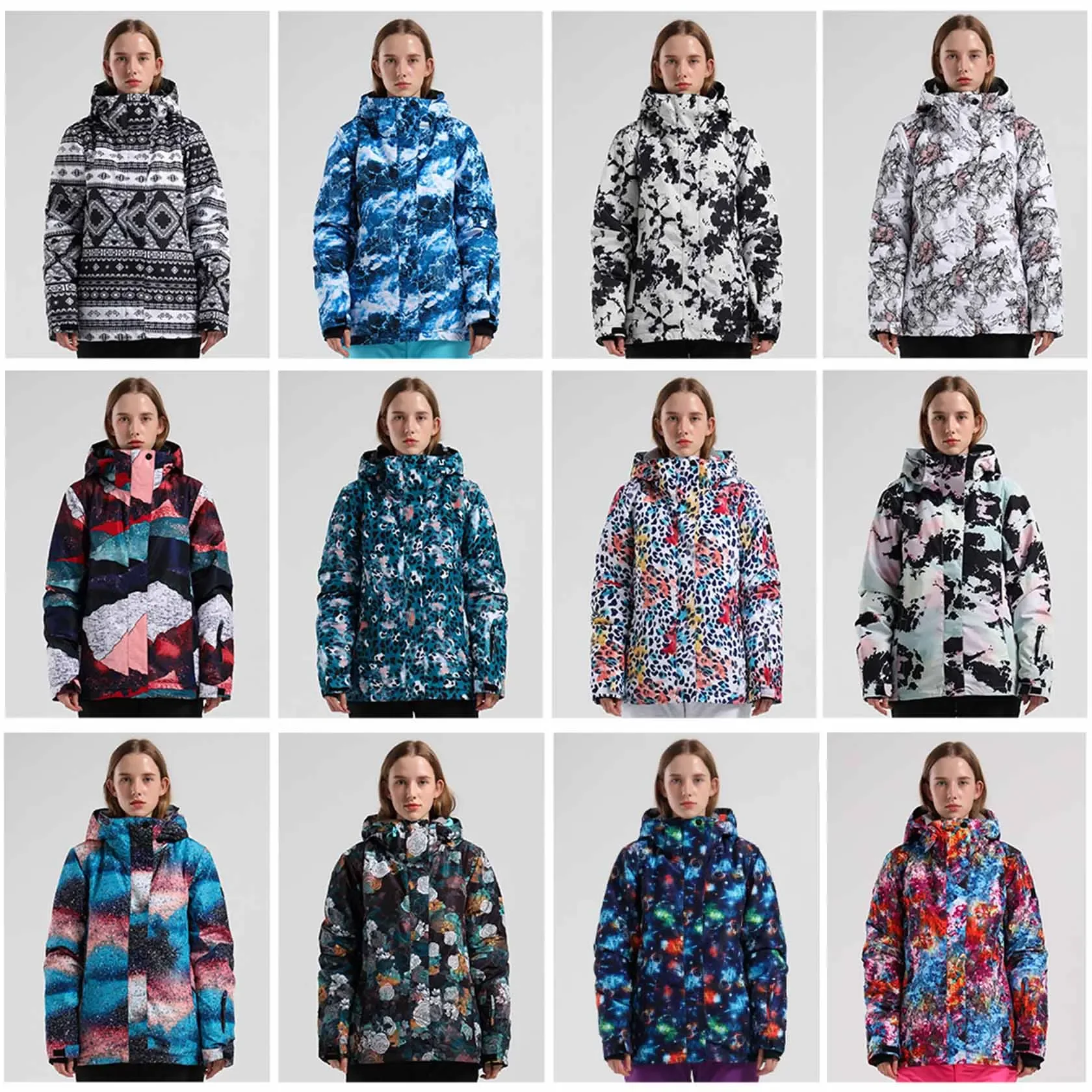 Женская водонепроницаемая куртка для сноуборда цвет в ассортименте