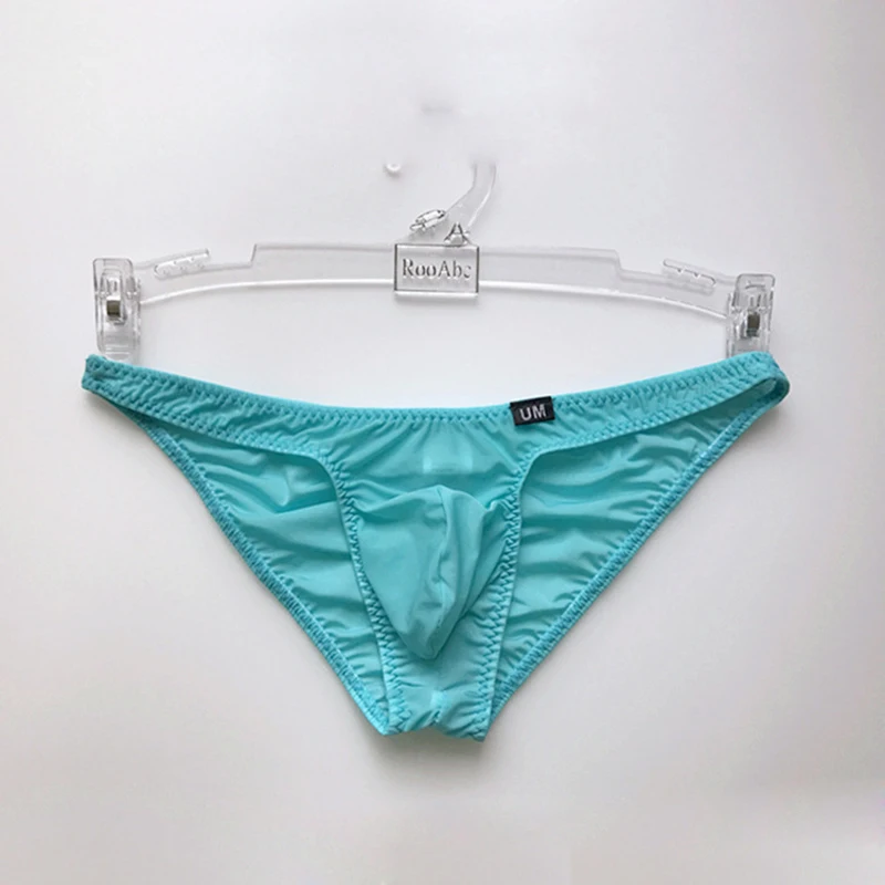 Ice Silk Underwear Sexy Transparent Briefs Male Slim Bikini Panties Ropa Interior Hombre Cuecas Masculinas Heren Ondergoed Slip