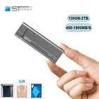 Внешний жесткий диск Stmagic SSD 128 ГБ 256 ГБ 512 ГБ ТБ USB3.1 твердотельный диск Type-c портативный PSSD SPT30 металлический 480 дюйма