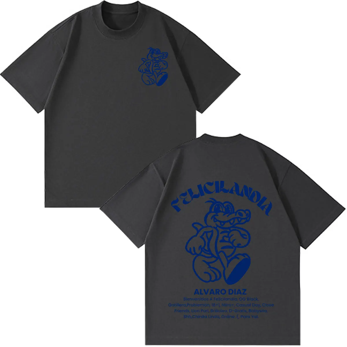 Фото Футболка Alvaro Diaz Omakase Album 2026 Tour Merch, модная футболка в стиле хип-хоп для мужчин и женщин, свободные повседневные хлопковые футболки с короткими рукавами №4